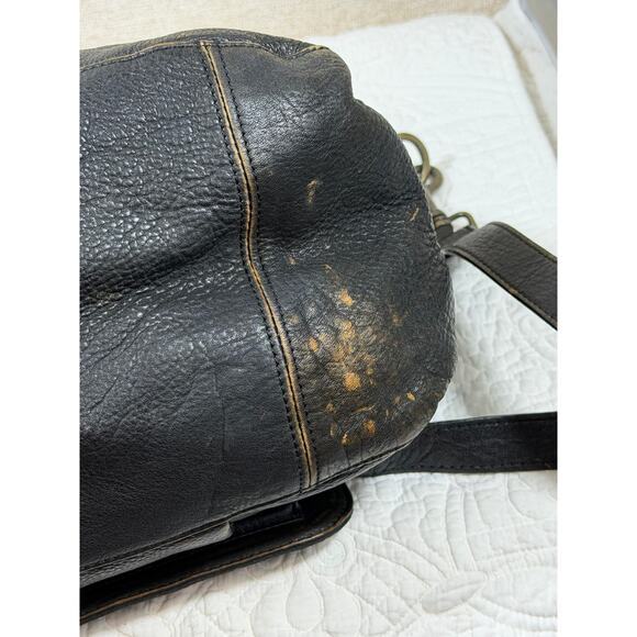 Territory Ahead Men’s Black Pebbled Leather Messenger Shoulder Laptop Bag Office - Picture 12 of 13